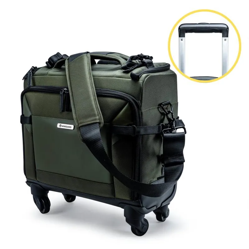 Vanguard VEO Select 42T Pilot Style Roller Case Shoulder Bag - Green-6